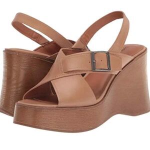 Lucky Brand Women's Delaynee Platform Wedge Sandal Size 9.5‎